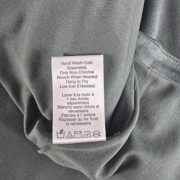 Coldwater Creek Womens Cardigan Teal Aztec Floral Embroidered Open Front Artsy L - Picture 10 of 11